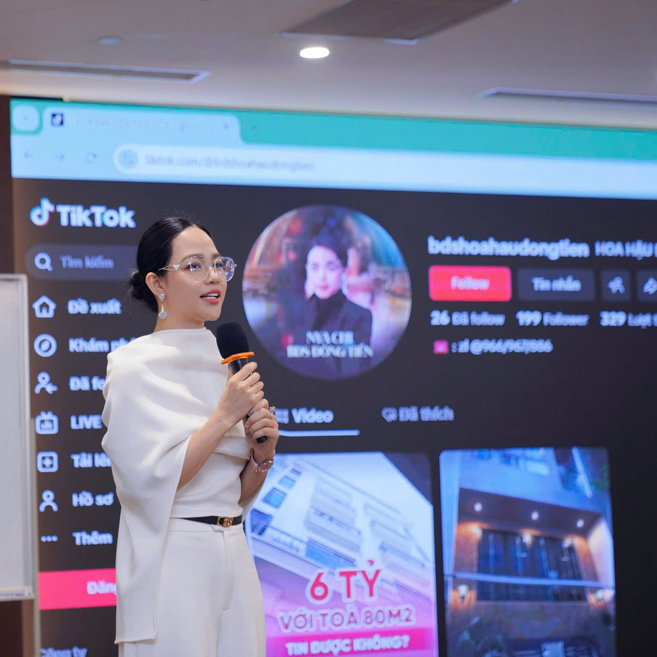 Nya Chi trực tiếp hướng dẫn học viên